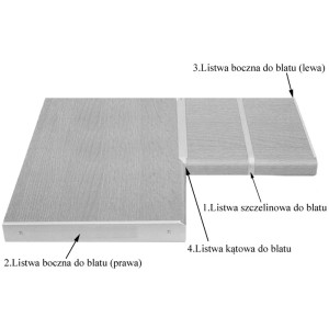 Listwa boczna prawa 38 mm