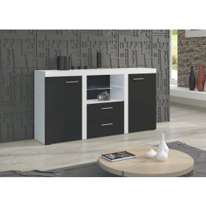 Komoda Asti Biały + Czarny