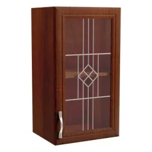 Sycylia - G40S - szafka wisz. 40 drzwi ze szkłem Orzech Milano