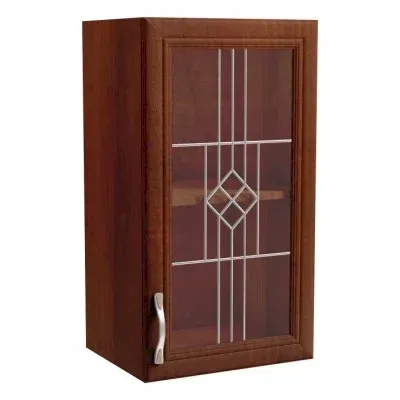 Sycylia - G40S - szafka wisz. 40 drzwi ze szkłem Orzech Milano