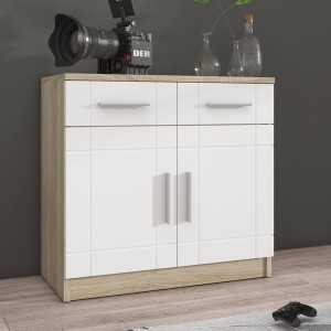 Komoda Paris Dąb Sonoma + Grafit 2F 2S