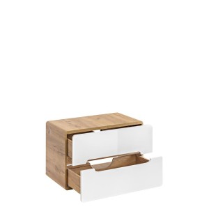 Biała szafka z umywalkę 80 cm Aruba 829