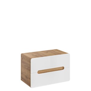 Biała szafka z umywalkę 80 cm Aruba 829