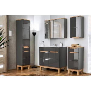 Szafka z lustrem 60 cm Bali Grey 840