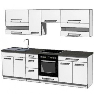 Meble kuchenne Creativa zest. Podstawowy Biały Połysk