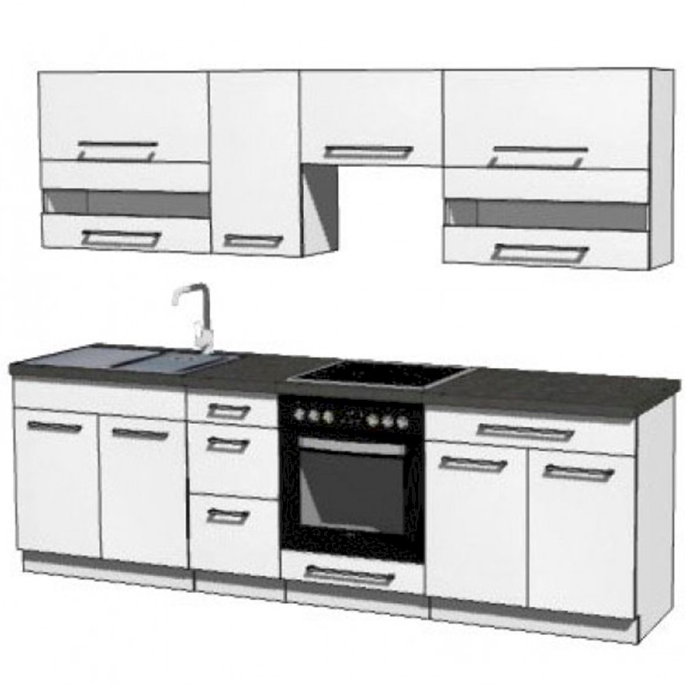 Meble kuchenne Creativa zest. Podstawowy Biały Połysk