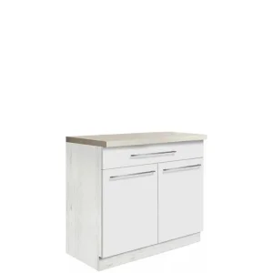 Szafka Kuchenna Creativa 7D z szufladą Biały Połysk