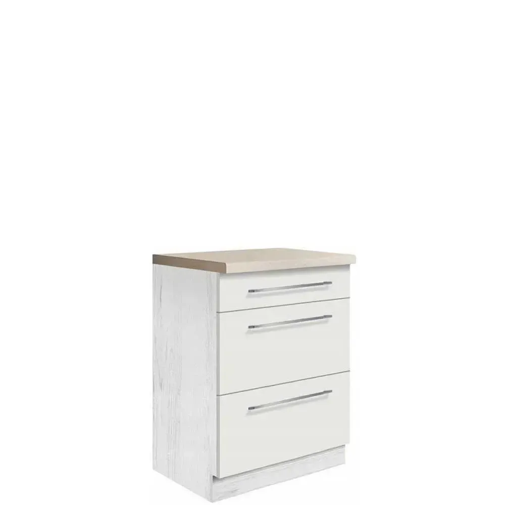 Szafka Kuchenna Creativa 10D z szufladami Biały Połysk