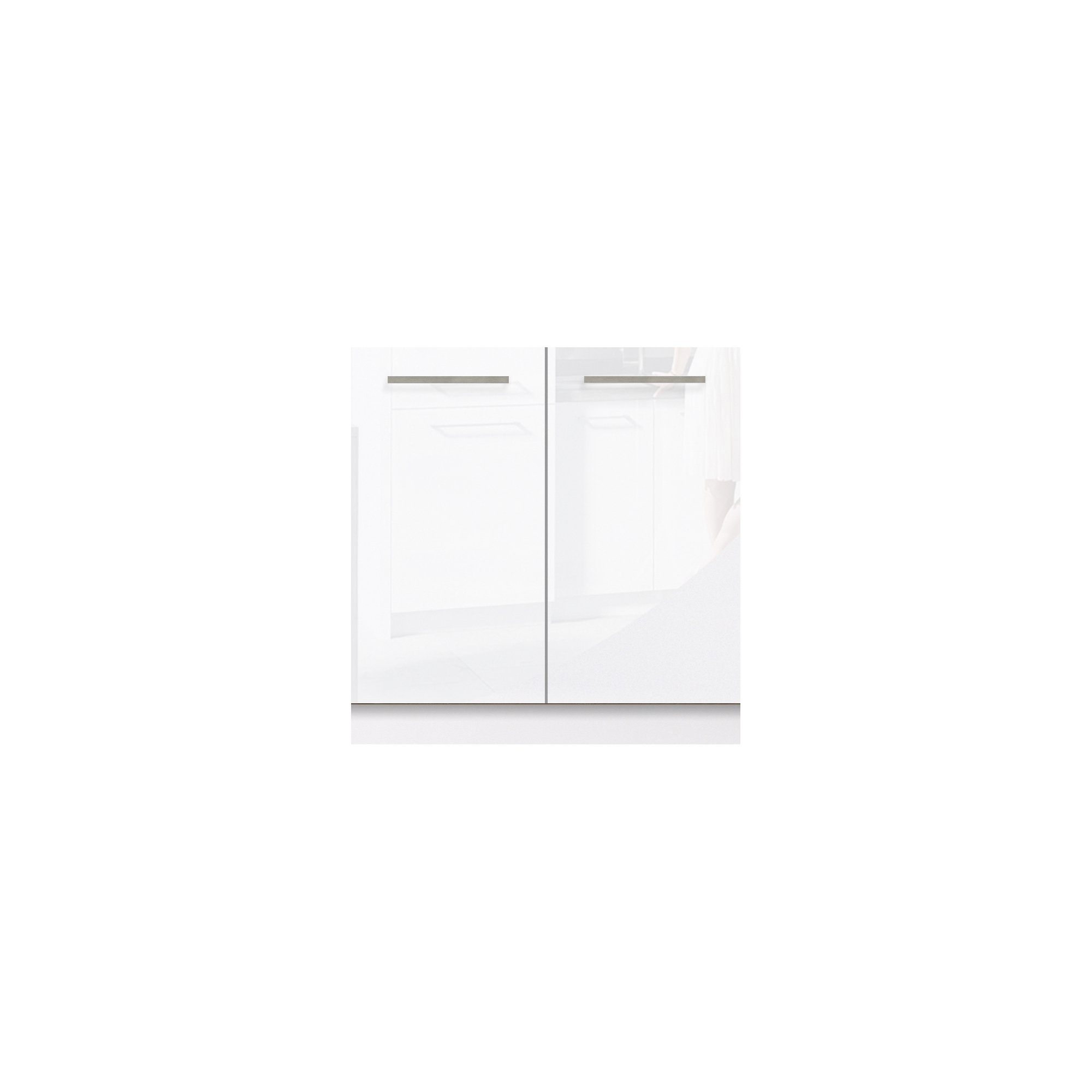 Szafka kuchenna Creativa 12D pod zlewozmywak Biały Połysk