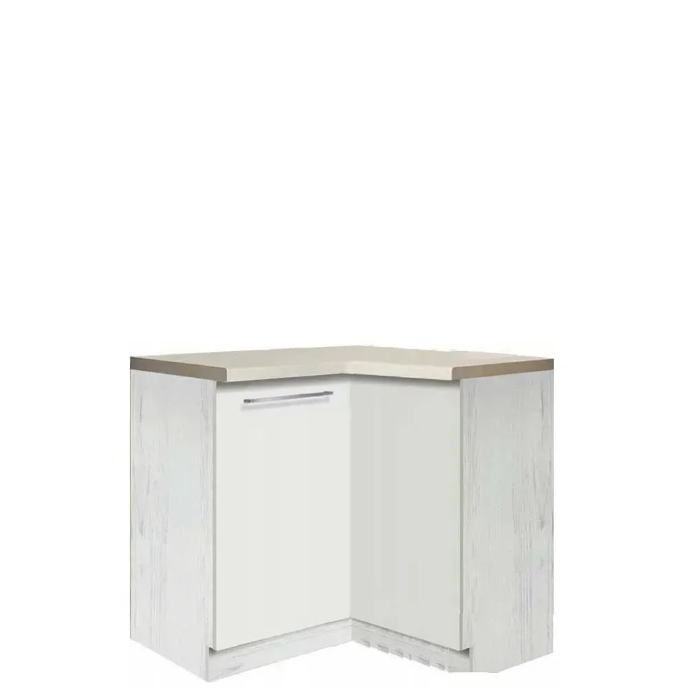 Szafka kuchenna Creativa 16D narożna z pólką obrotową Biały Połysk