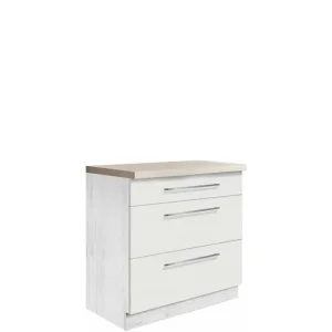 Szafka Kuchenna Creativa 22D z szufladami Biały Połysk