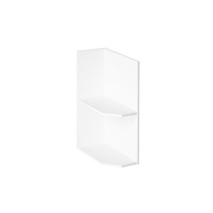 Szafka kuchenna regał dolny końcowy Aspen White D25PZ