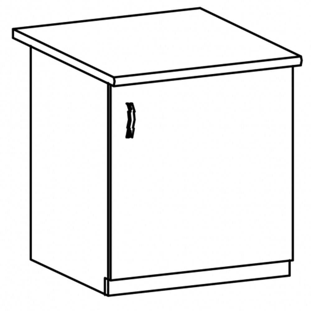 Szafka kuchenna Aspen White D60Z P/L