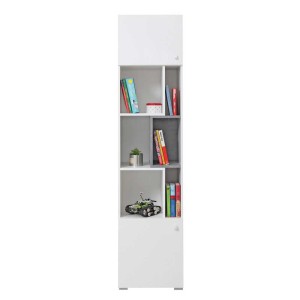 Regał Sigma SI6 Biały + Beton