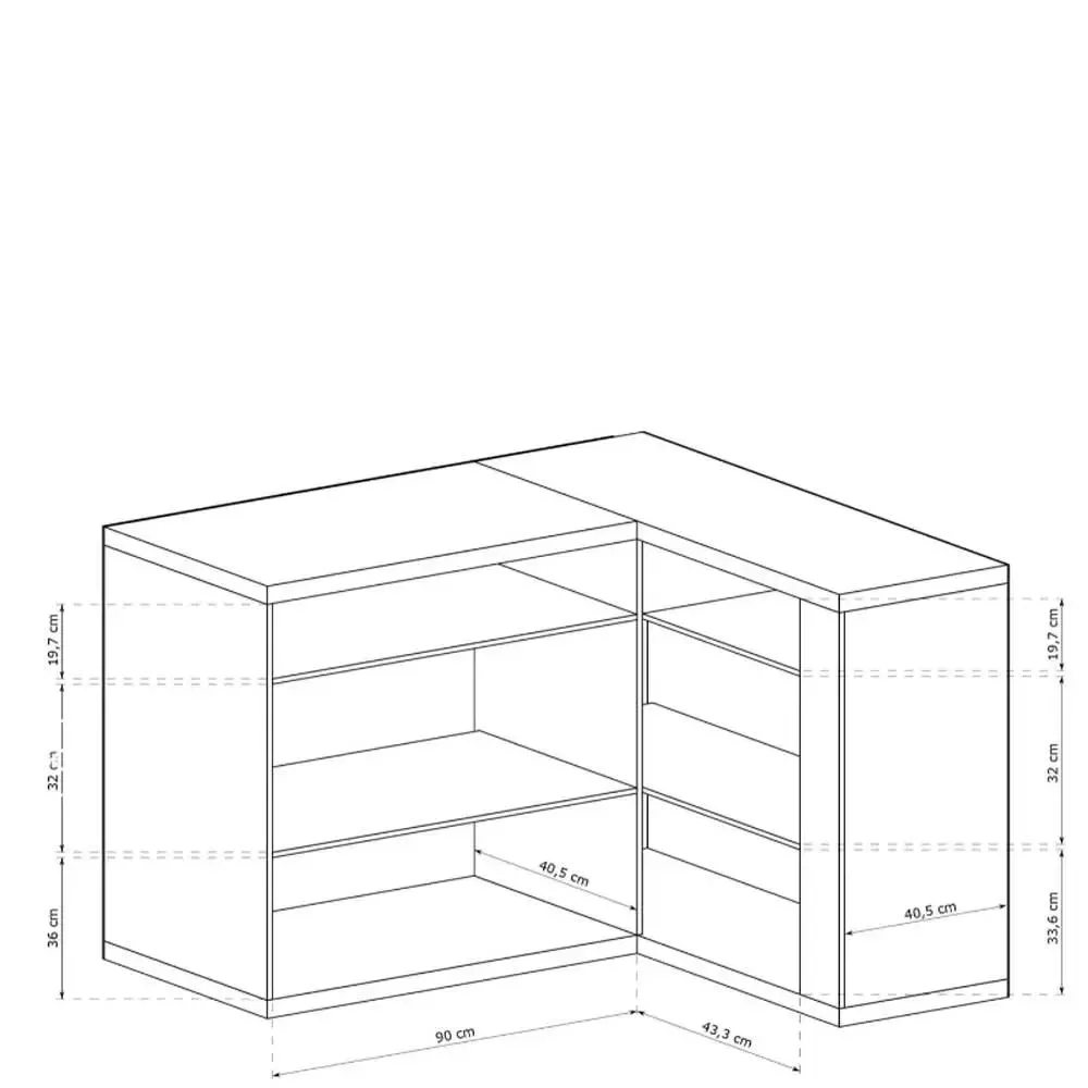 Komoda Narożna Natural N-15