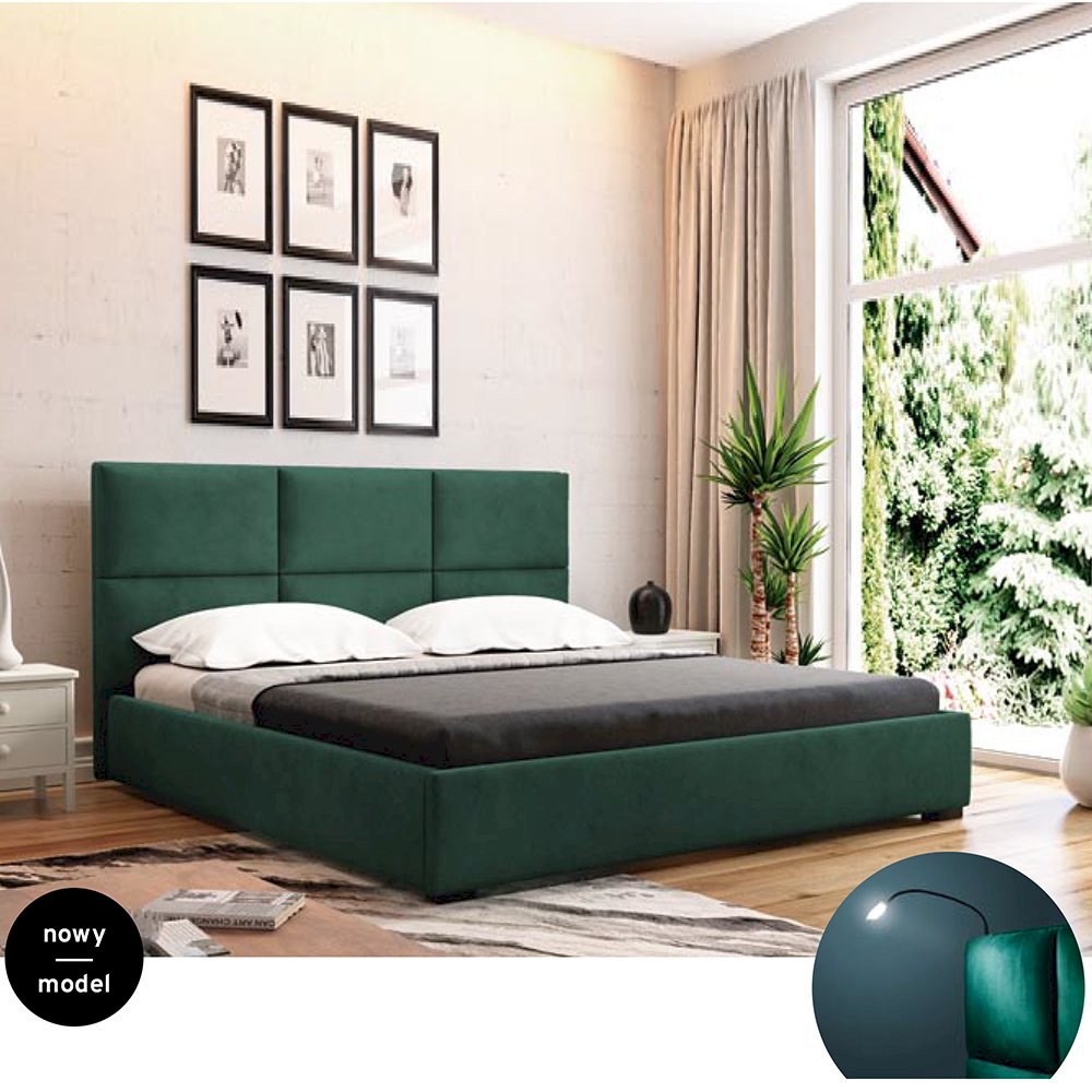 Łóżko tapicerowane Otto 140x200