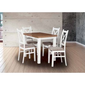 Stół Laminat 100x70 + 4 krzesła Krzyżak (zest. FX52)