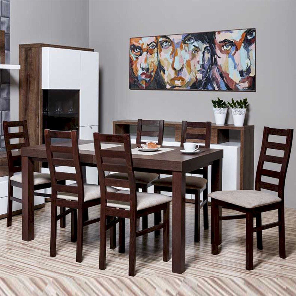 Stół Camilla 10 + 6 krzeseł Alex (zest. FX42)