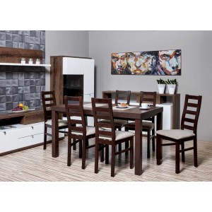 Stół Camilla 10 + 6 krzeseł Alex (zest. FX42)