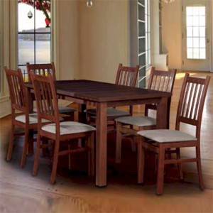 Stół Laminat Prostokąt + 6 krzeseł Borys (zest. FX44)