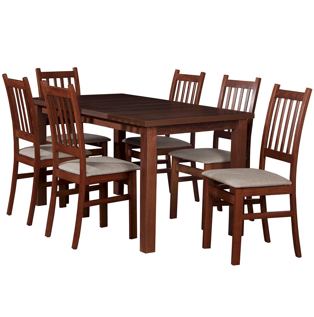 Stół Laminat Prostokąt + 6 krzeseł Borys (zest. FX44)