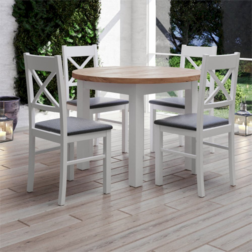 Stół STL52 + 4 krzesła KT22