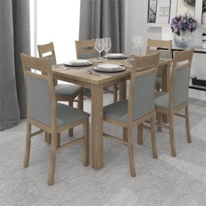 Stół STL62/2 + 6 krzeseł KT25