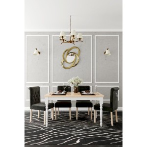 Stół STL66/1 + 4 krzesła KT60