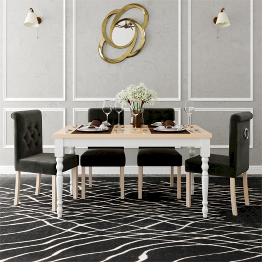 Stół STL66/1 + 4 krzesła KT60