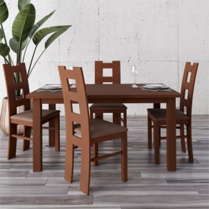 Stół STF64/1 + 4 krzesła KT39