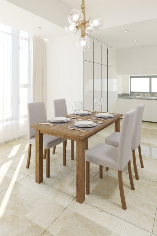 Stół STF62/1 + 4 krzesła KT20