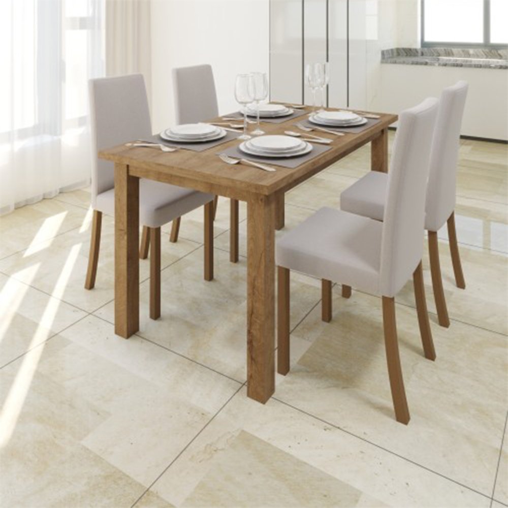 Stół STF62/1 + 4 krzesła KT20