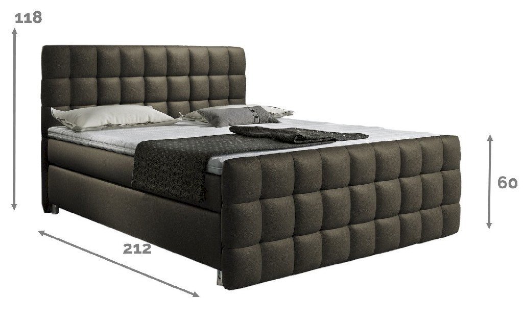 Łóżko kontynentalne Imperia 140x200 Elastic Top