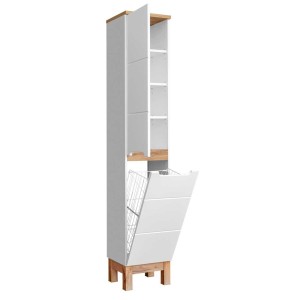 Słupek wysoki z koszem Bali White 804