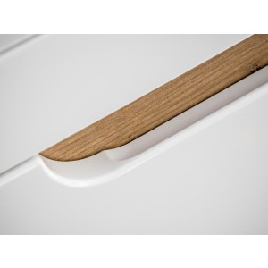 Biała szafka z umywalką 40 cm Aruba 823