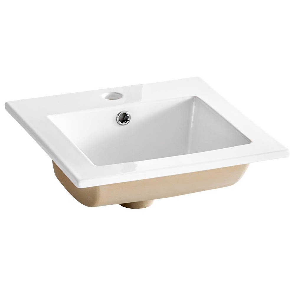 Biała szafka z umywalką 40 cm Aruba 823