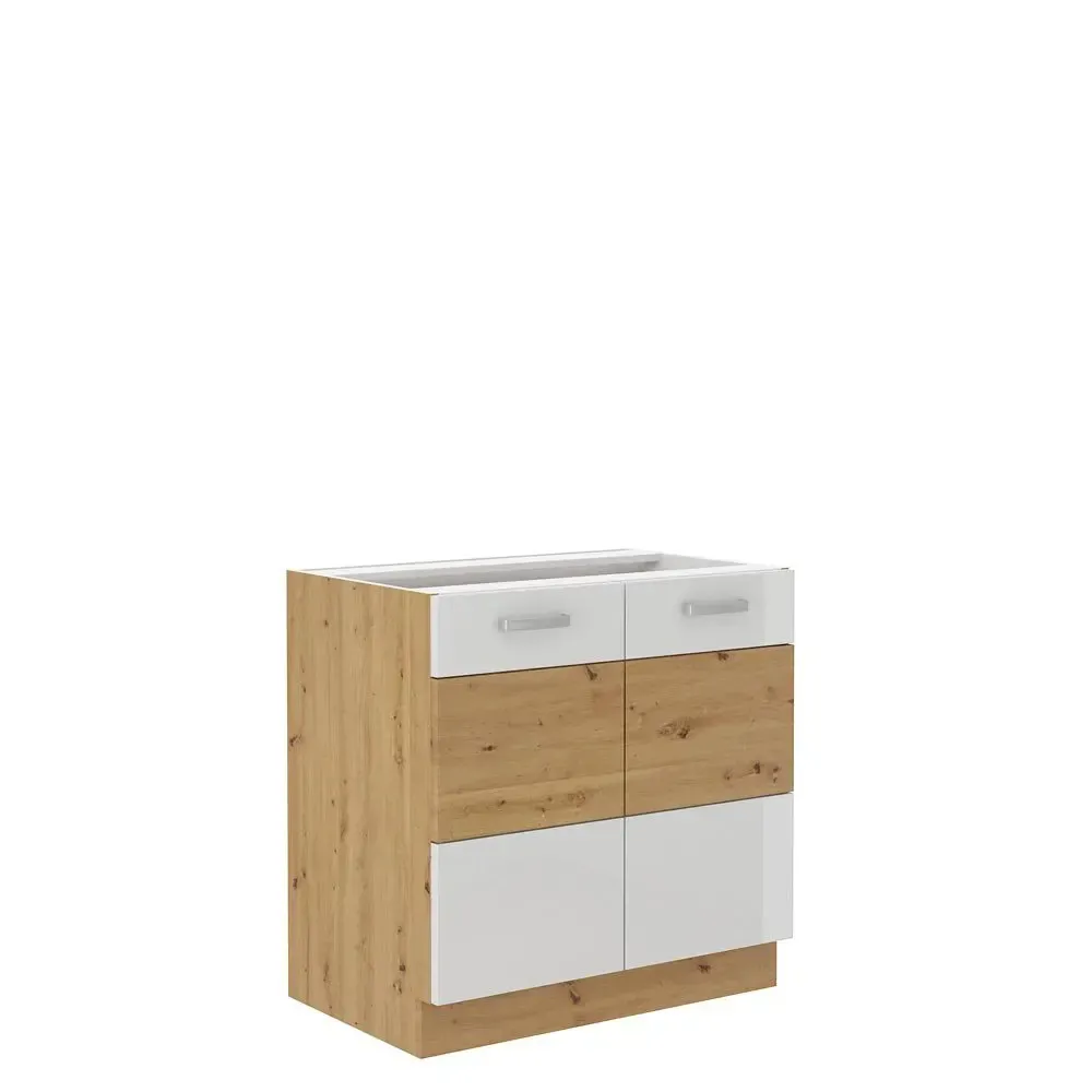 Szafka kuchenna Artisan 80 D 2F BB WH