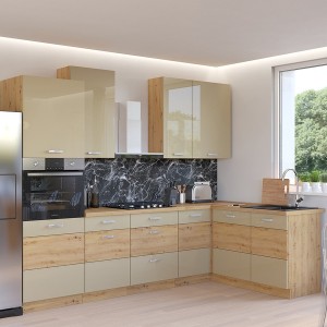 Meble kuchenne Artisan Połysk zestaw 265x140/90