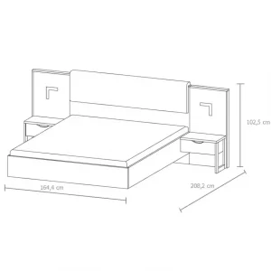 2 x Stolik Nocny Arden