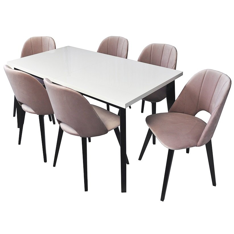 Stół Oslo + 6 krzeseł Gusto 2 (zest. FX54)