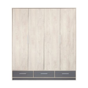 Szafa ISKO IS Dąb Dąb + Antracyt