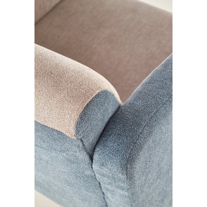 WELL fotel wypoczynkowy popielato - turkusowy (ALFA 13 / ALFA 14)