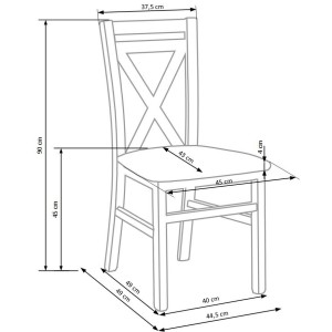 DARIUSZ 2 krzesło biały