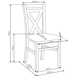 DARIUSZ 2 krzesło biały