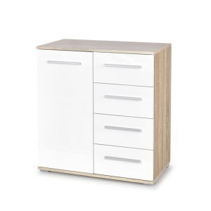 LIMA KM-2 komoda dąb sonoma / biały