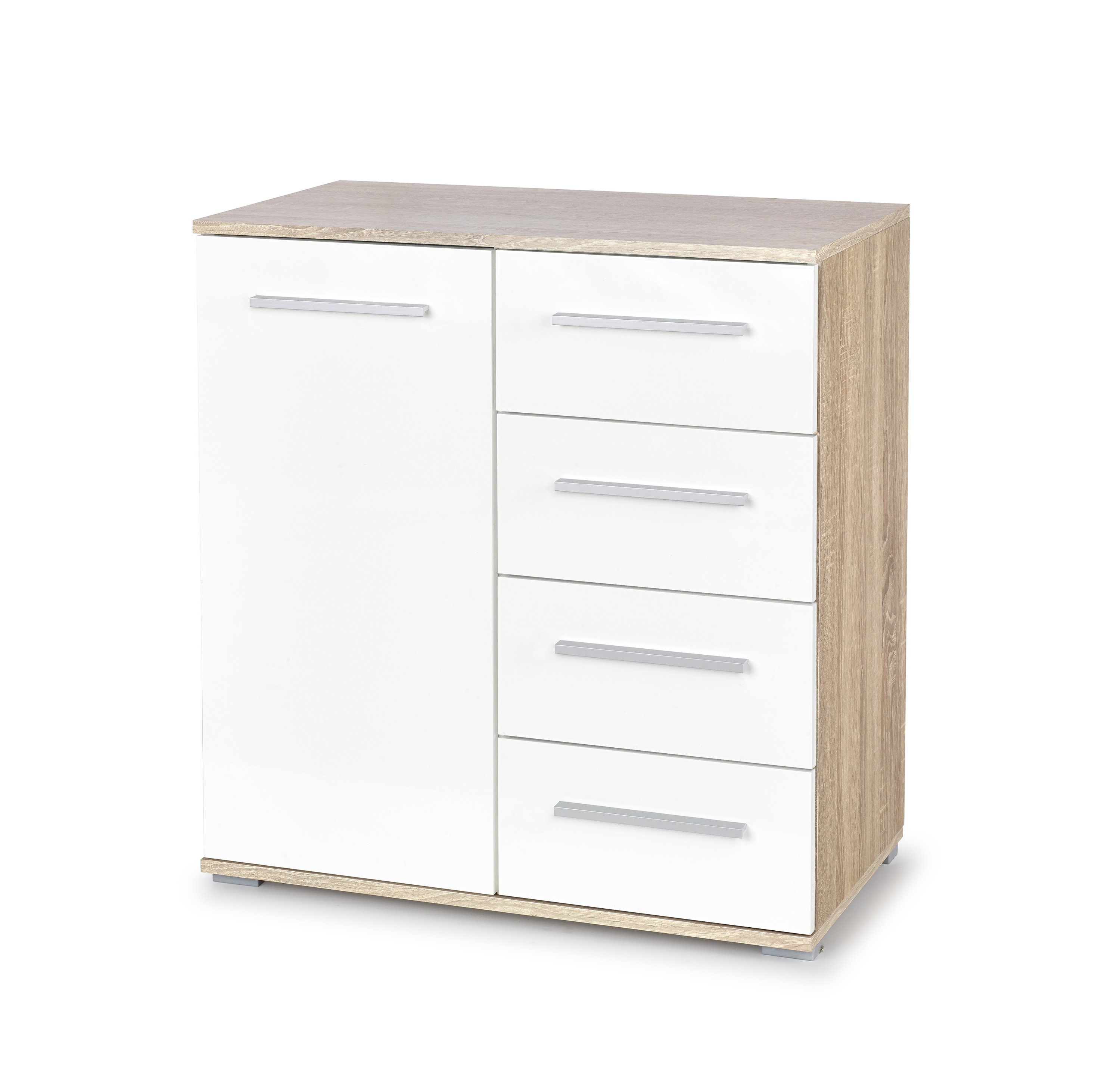 LIMA KM-2 komoda dąb sonoma / biały