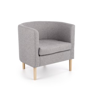 CLUBBY fotel wypoczynkowy popiel