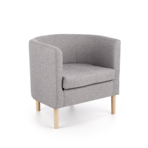 CLUBBY fotel wypoczynkowy popiel