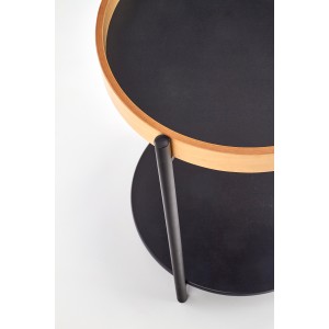 ROLO ława czarny / dąb naturalny