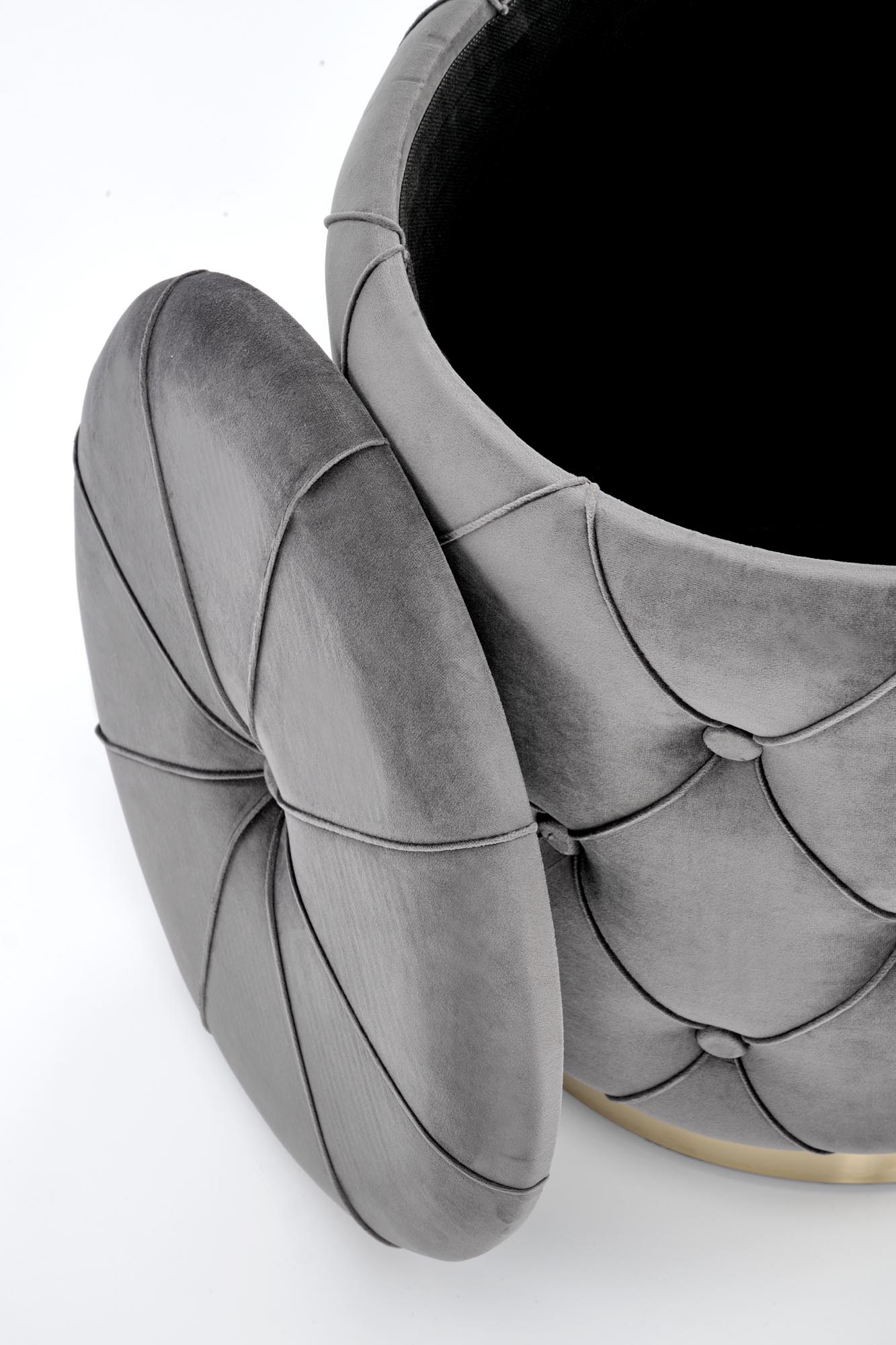 POLLY zestaw 2 puf, popiel (1p=2kpl)